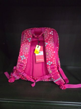 Mochila Gabol rosa con círculos