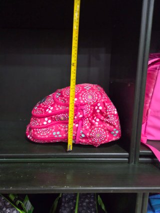 Mochila Gabol rosa con círculos