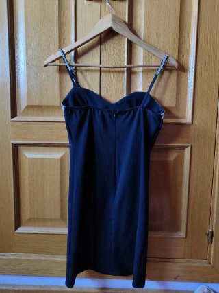 Vestido corto fiesta con pedrería