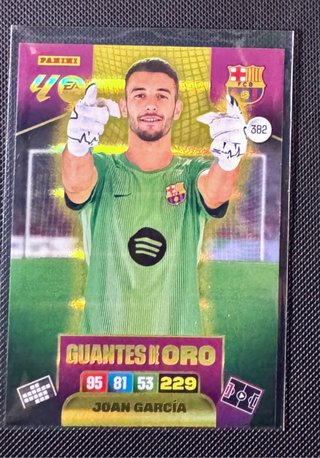 Panini Joan García Guantes de Oro FCB 382