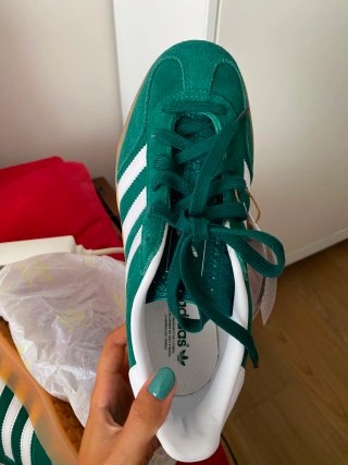 Adidas Gazelle Indoor Verde/Blanco