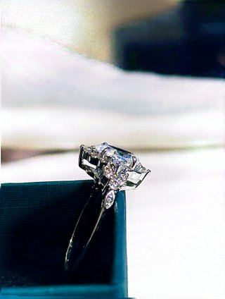 Anillo de plata S925 con circonita