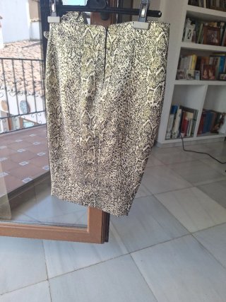 Falda fiesta Panambi Beige/Oro Talla M