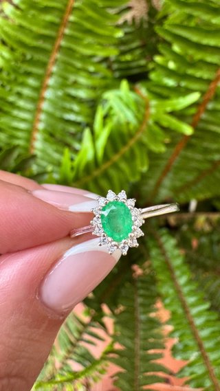 Anillo Plata Esmeralda Colombiana Certificada