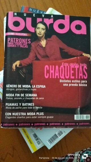 Lote revista burda con patrones, algunas sin abrir