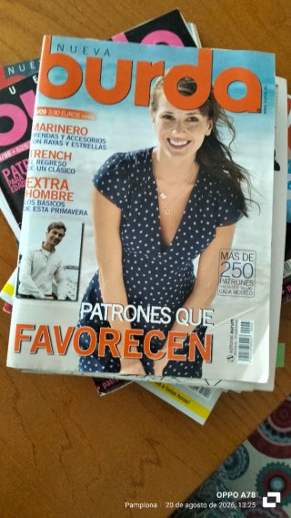 Lote revista burda con patrones, algunas sin abrir