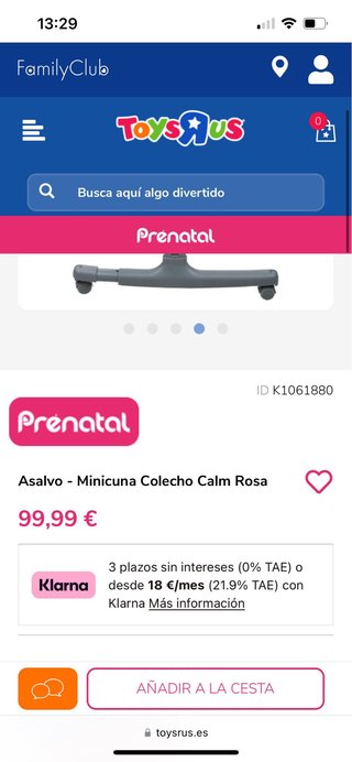 Minicuna colecho Asalvo Calm Rosa