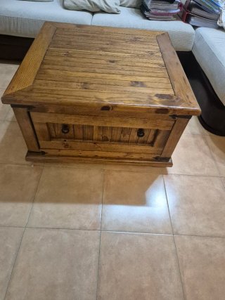 Mesa de centro de madera maciza