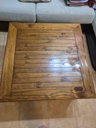 Mesa de centro de madera maciza