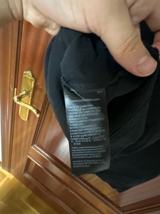 Camiseta Calvin Klein Jeans Negra Logo Talla S