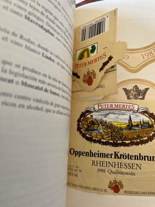 El vino 120 preguntas + etiquetas de vinos alemane