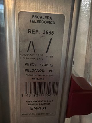 Escalera aluminio plegable