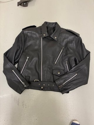 Chaqueta de piel Cruzada