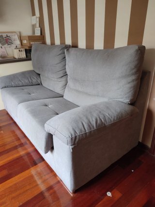 Sofá 3 plazas gris medio