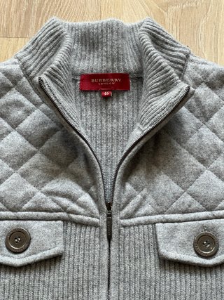 Chaqueta Burberry Lana Gris Talla 46