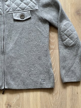 Chaqueta Burberry Lana Gris Talla 46