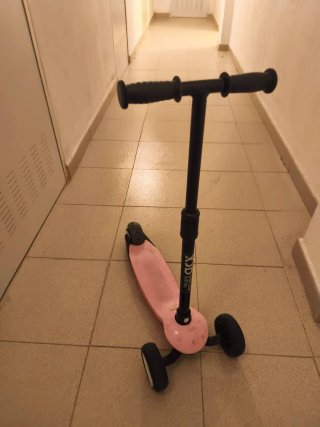 Patinete infantil xjd 3 ruedas rosa