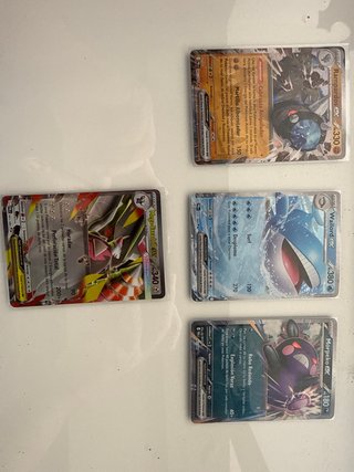 Lote 4 Cartas Pokémon EX