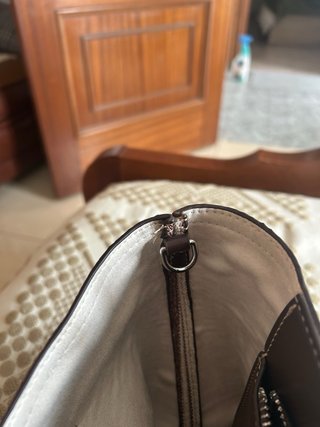 Bolso de rayas de zara