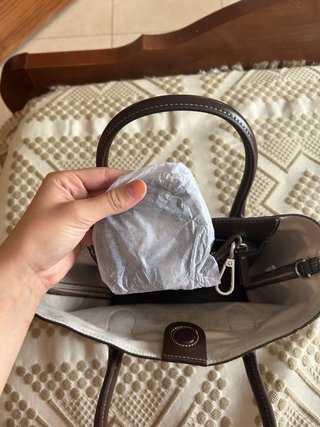 Bolso de rayas de zara