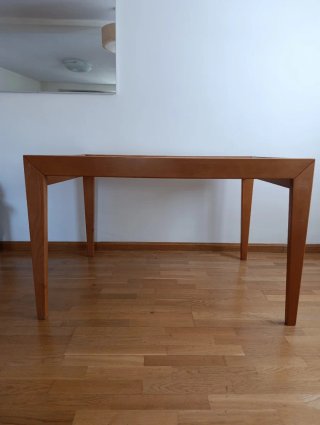 Mesa madera y cristal 120x87x75