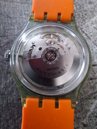 Reloj Swatch Automático Naranja