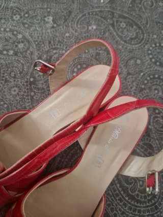 Sandalias Rojas Talla 38