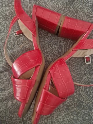 Sandalias Rojas Talla 38