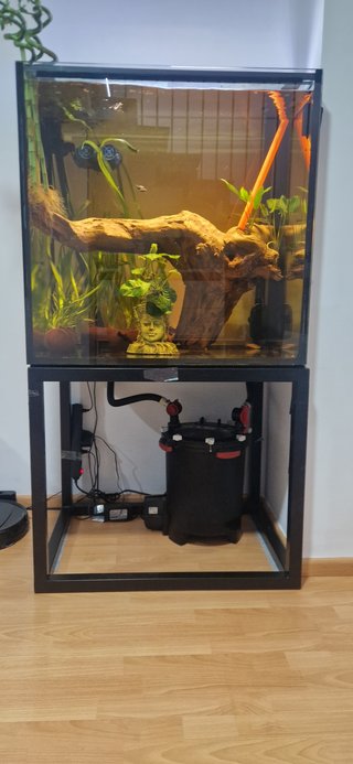 Acuario completo 394L con soporte y accesorios