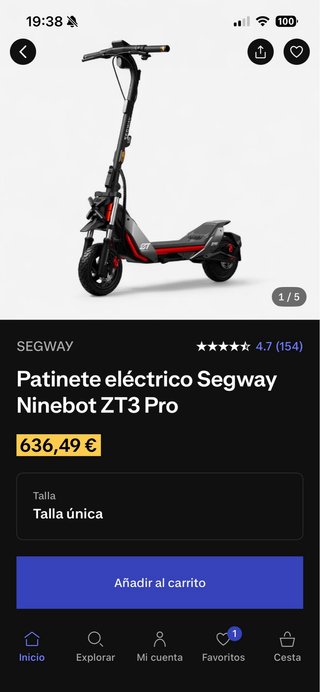Segway ZT3 Pro Patinete Eléctrico