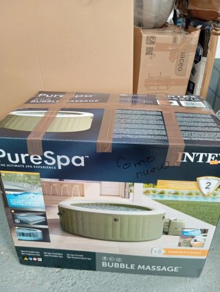 Spa Hinchable Intex Circular Verde Oliva 6 Persona