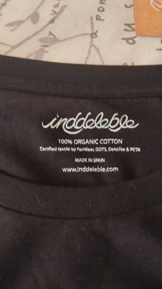 Camiseta Inddeleb ICONIC SILVER Negra y Plateada