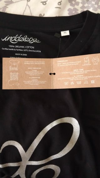 Camiseta Inddeleb ICONIC SILVER Negra y Plateada