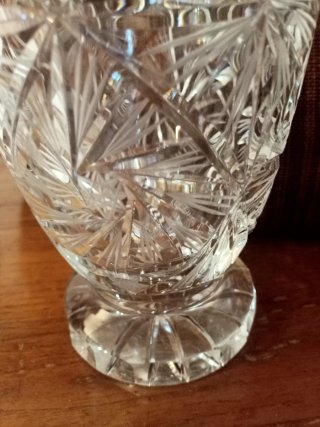 Vaso cristallo decorato