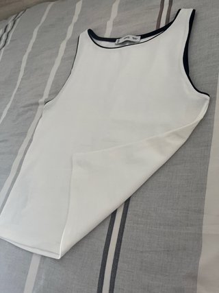 Camiseta sin mangas Mango blanca