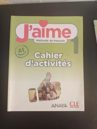 Libro de francés J'aime A1 ,Anaya.