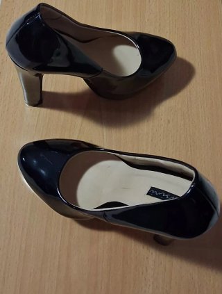 Décolleté donna vernice nere