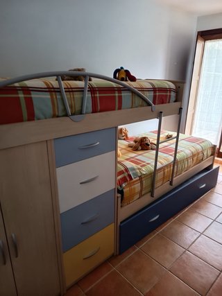 Litera juvenil 3 camas con cajonera (Asturias)