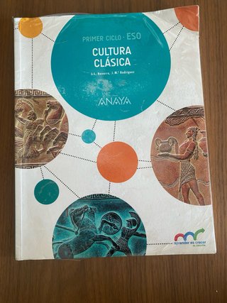 Libro cultura clásica 2º ESO.