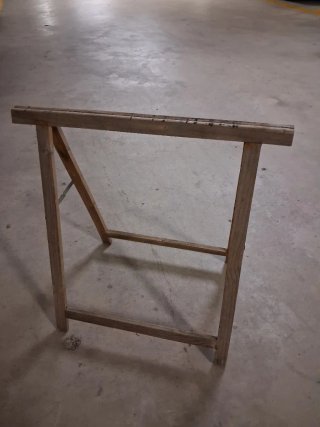 Caballetes de madera para trabajos