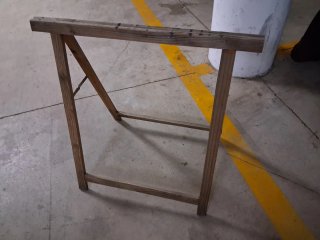 Caballetes de madera para trabajos