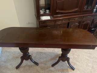 Mesa comedor extensible madera maciza
