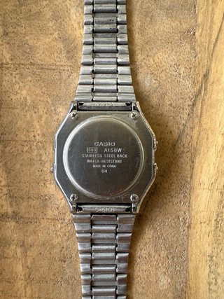 Casio A158W Reloj Digital Plata