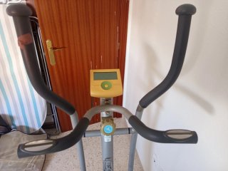 Bicicleta Elíptica Gris y Azul