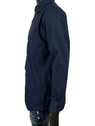 Diesel Camicia Uomo Taglia M Cotone Blu Taschino