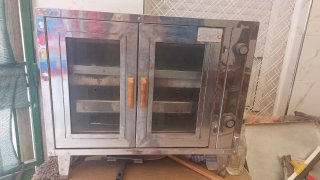 Horno de gas metal y cristal