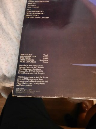 Vinilo Saxon Power & The Glory