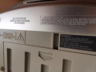 Radio CD MP3 Sony CFD-S35CP
