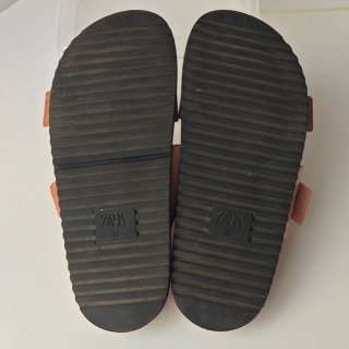 Sandalias Zara Talla 35 Rosa Hebillas Plata