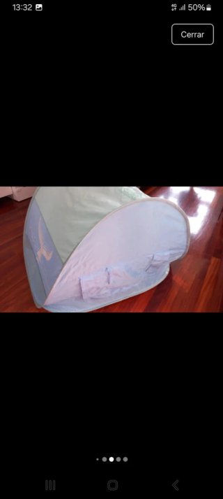 Tienda solar para bebé con piscina